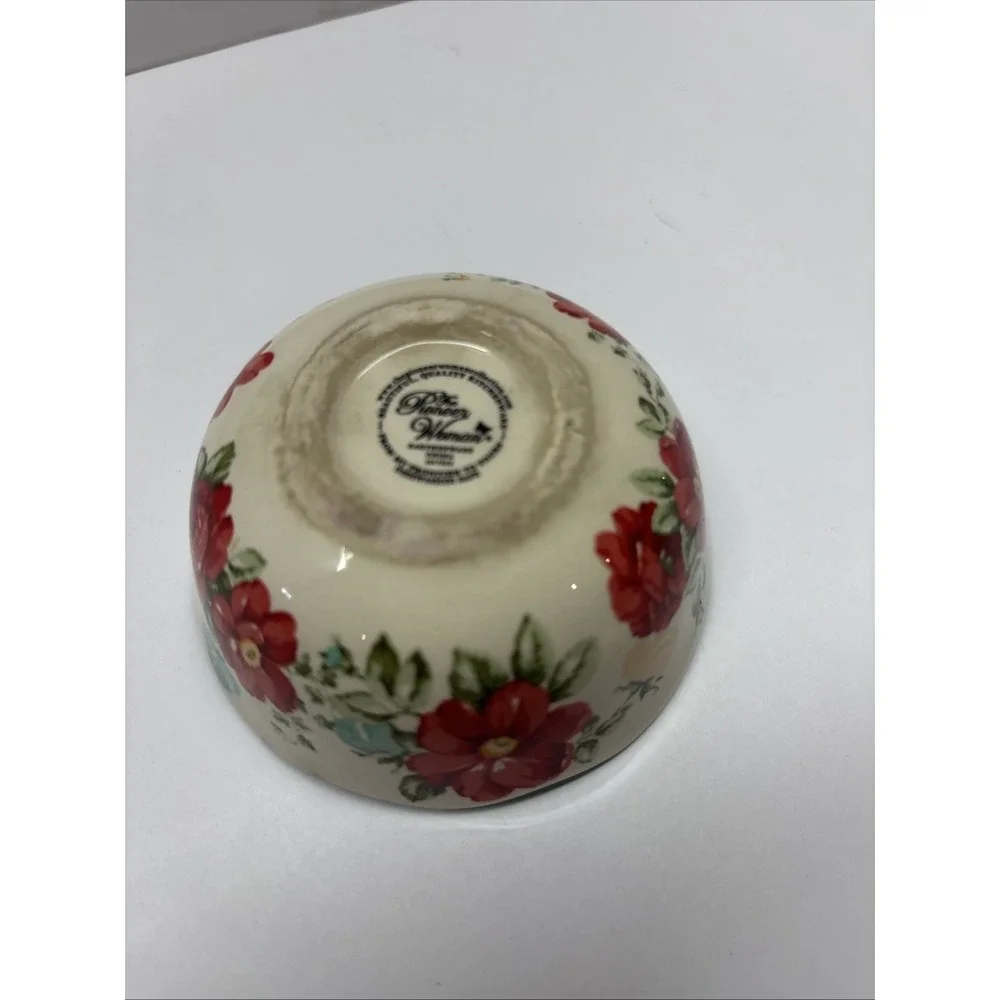 The Pioneer Woman Ceramic Measuring Bowl 1/4 Cup Nesting Floral